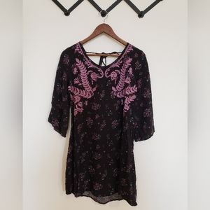 Boho, bell sleeve dress